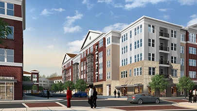 The Moxley apartments rendering